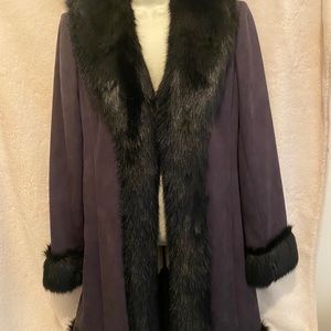 I.N.C black jacket with faux fur